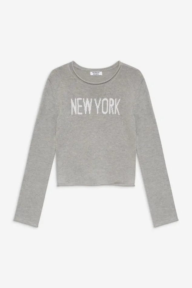 Frankies Bikinis Kennedy Cotton Knit Sweater New York Women Cloud Knits