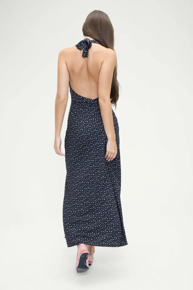 Frankies Bikinis Madeleine Floral Maxi Dress Midnight Flower Women Dresses