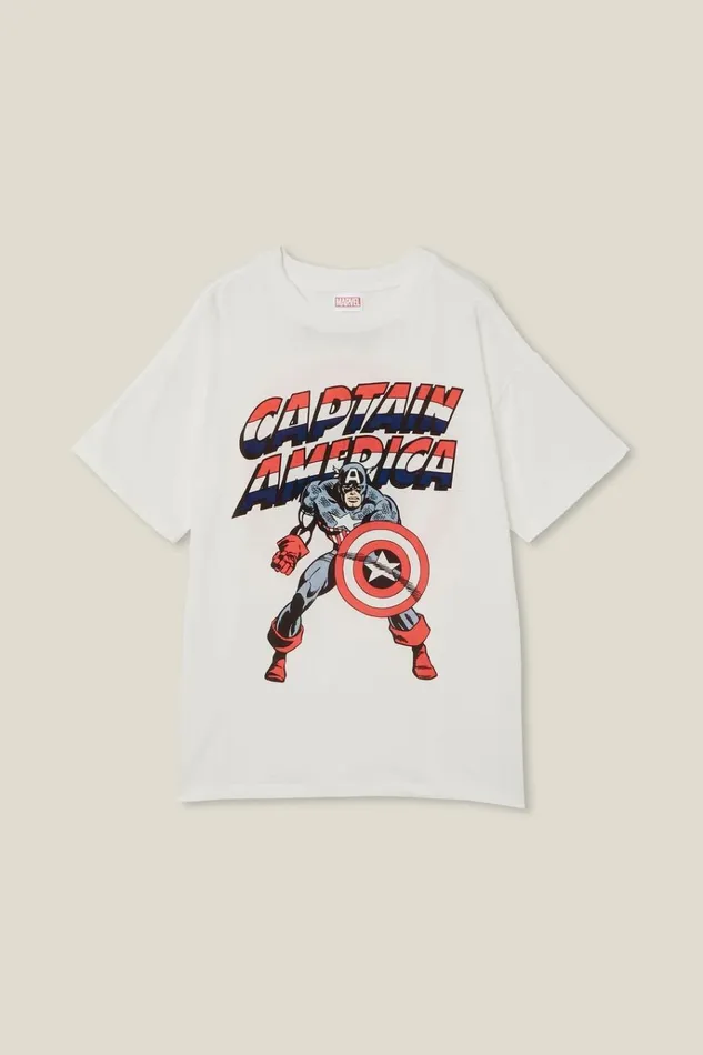 GirlsBoys Extended Sizes 1114 Cotton On License Quinn Short Sleeve Tee Lcn Mar Vanillacaptain Amercia Target GirlsBoys Extended Sizes 1114 Cotton On License Quinn Short Sleeve Tee Lcn Mar Vanillacaptain Amercia Target