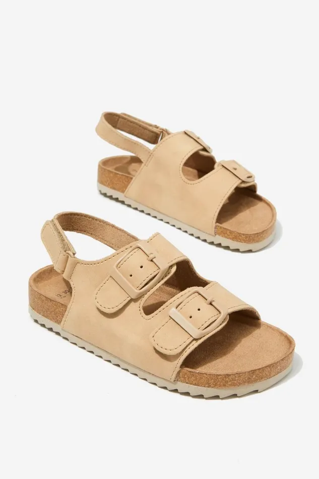 GirlsBoys Flats and Sandals Cotton On Theo Sandal Semolinasemolina