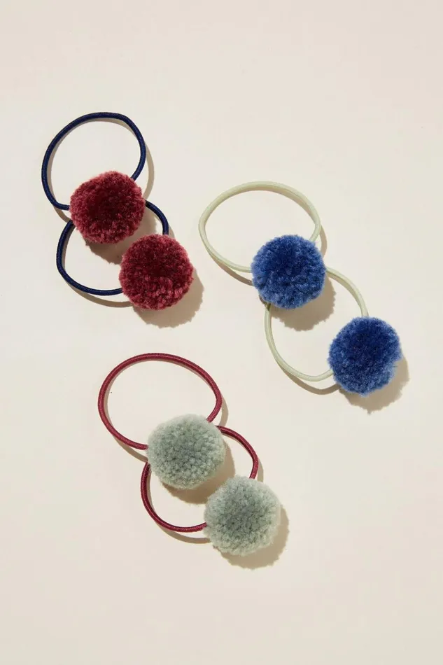 Girls Hair Accessories Cotton On Pom Pom Hairties Petty Bluedeep Sagevintage Berry Girls Hair Accessories Cotton On Pom Pom Hairties Petty Bluedeep Sagevintage Berry