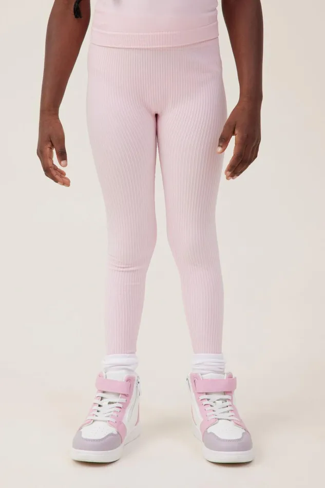 Girls Leggings Pants and Jeans Cotton On Imogen Seamfree Legging Blush Pink