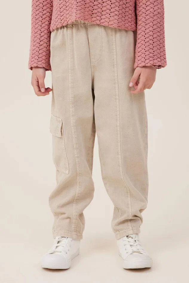 Girls Leggings Pants and Jeans Cotton On Katie Cargo Pant Rainy Day