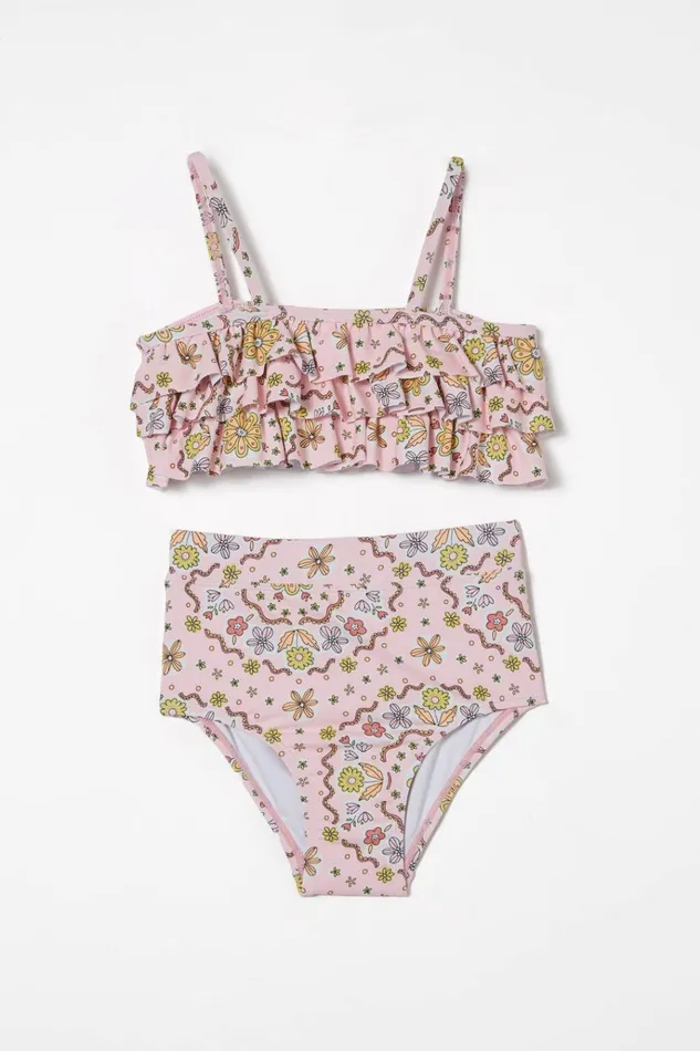 Girls Swimwear Cotton On Alexia Bikini Blush Pinkmandy Floral