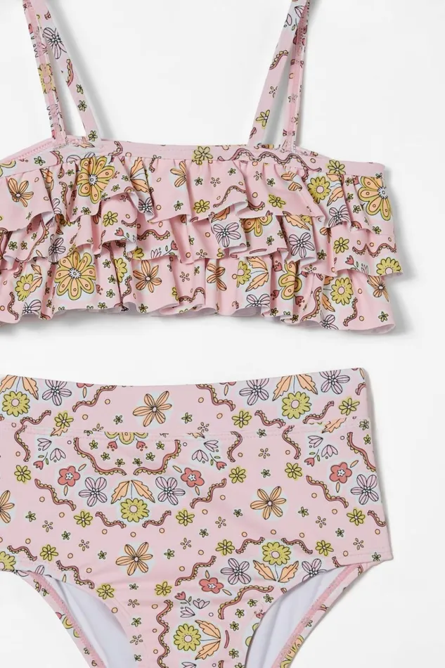 Girls Swimwear Cotton On Alexia Bikini Blush Pinkmandy Floral Girls Swimwear Cotton On Alexia Bikini Blush Pinkmandy Floral