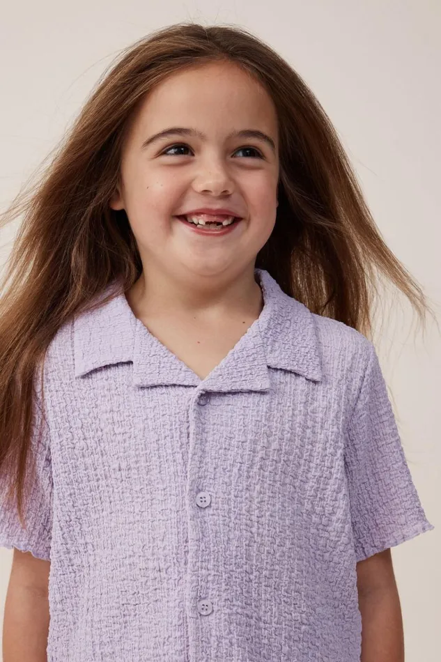 Girls Tops and TShirts Cotton On Amelie Short Sleeve Shirt Lilac Drop Girls Tops and TShirts Cotton On Amelie Short Sleeve Shirt Lilac Drop