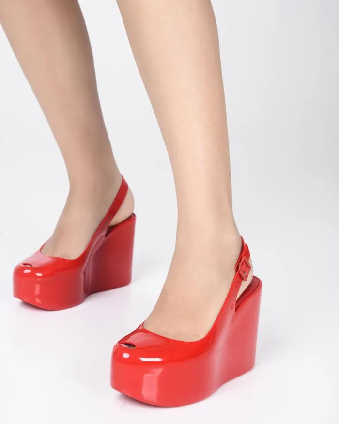 Groovy Red Women Melissa Platforms