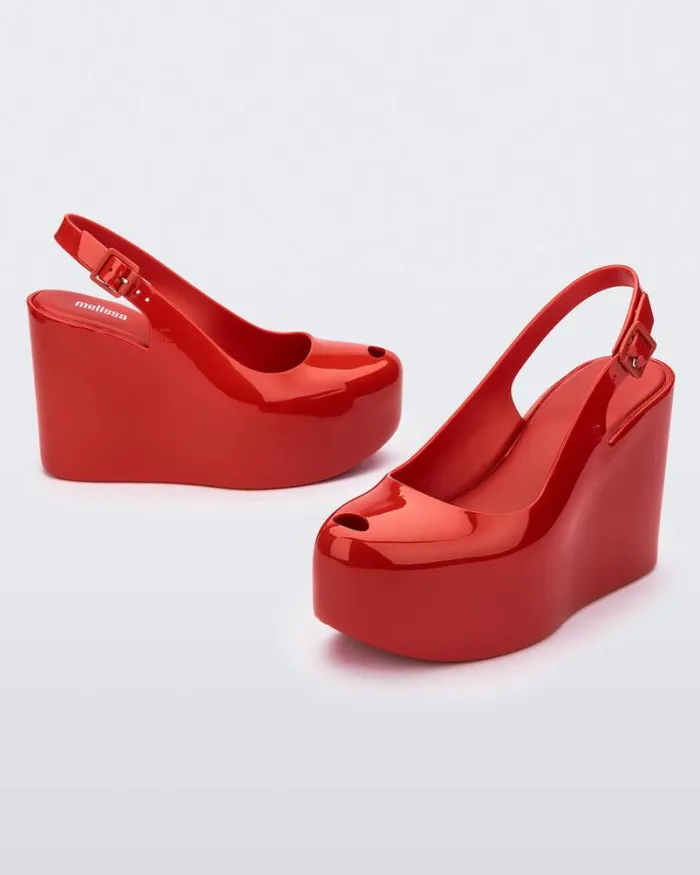 Groovy Red Women Melissa Platforms