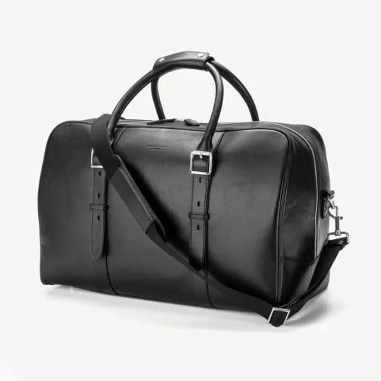 Harrison Leather Weekender Travel Bag Smooth Black Men Aspinal Of London Travel Bags Harrison Leather Weekender Travel Bag Smooth Black Men Aspinal Of London Travel Bags
