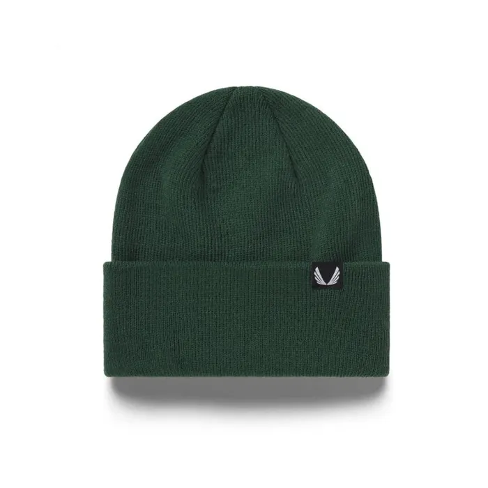 Hats and Headwear Men ASRV Essential Beanie Forest Green