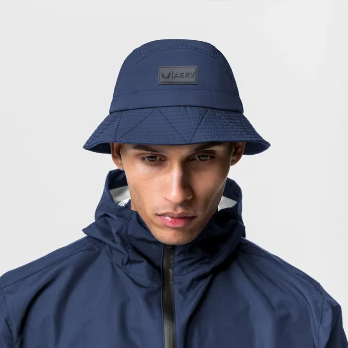 Hats and Headwear Men ASRV Hipora Bucket Hat Navy 034patch Logo034