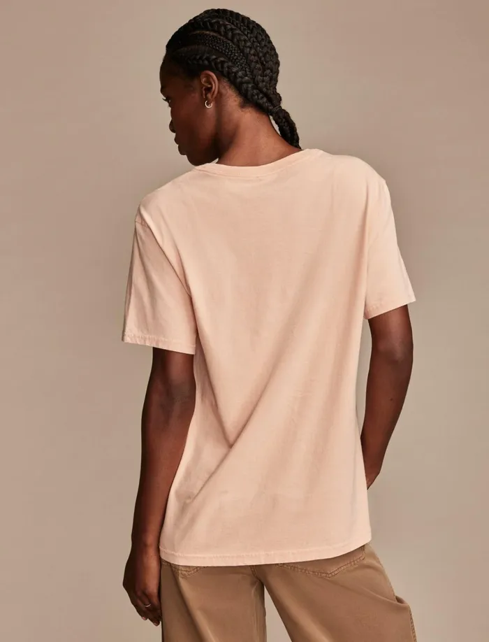 Heritage Bouquet Boyfriend Tee Mahogany Rose Women Lucky Brand Graphic Tees
