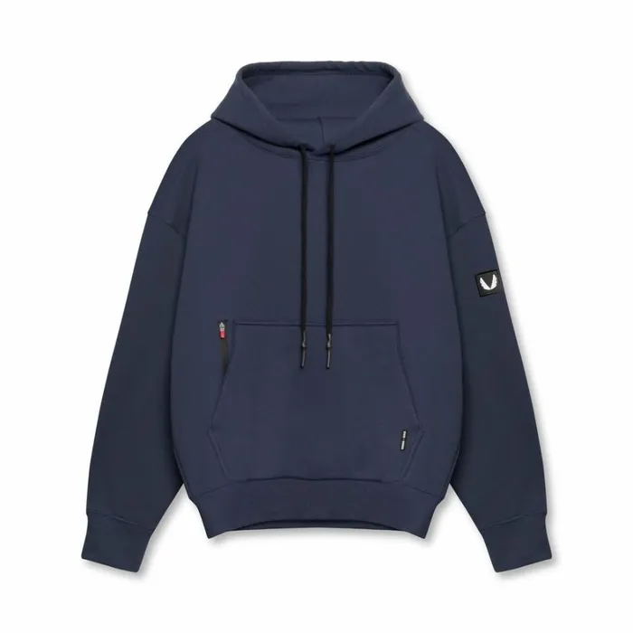 Hoodies and Sweatshirts Men ASRV TechTerry Weatherproof Hoodie Navy