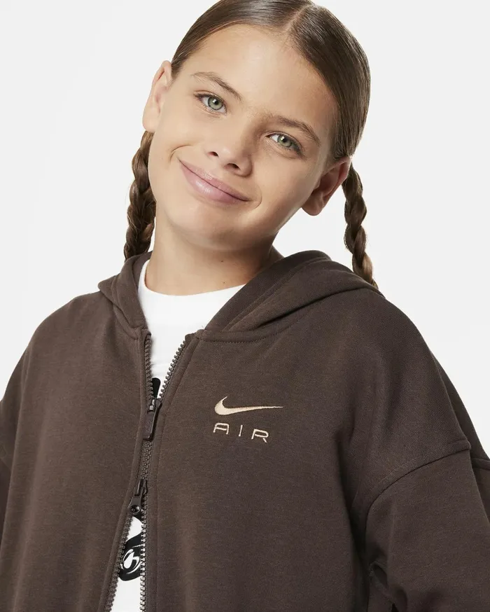 Hoodies And Sweatshirts Kids Nike Air Club Fleece Baroque Brownhemp