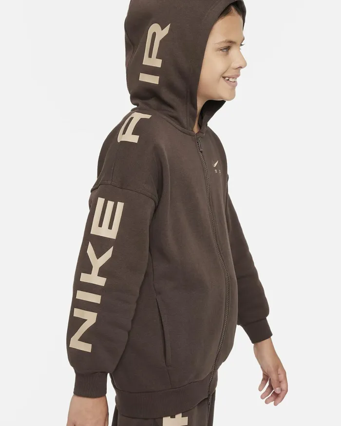 Hoodies And Sweatshirts Kids Nike Air Club Fleece Baroque Brownhemp