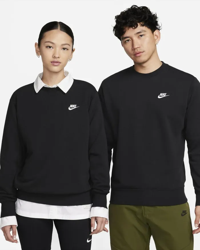 Hoodies And Sweatshirts Men Nike Sportswear Club Blackwhite