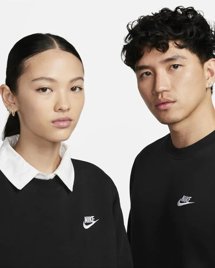 Hoodies And Sweatshirts Men Nike Sportswear Club Blackwhite