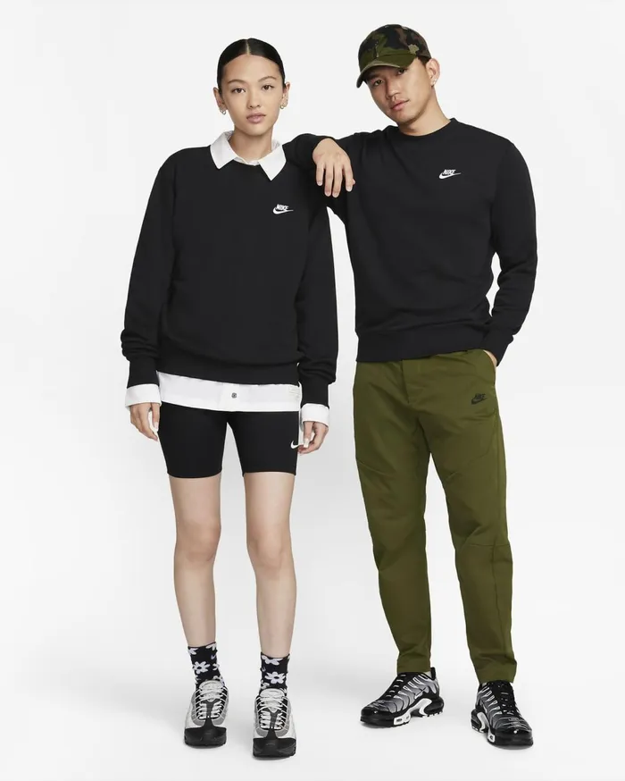 Hoodies And Sweatshirts Men Nike Sportswear Club Blackwhite