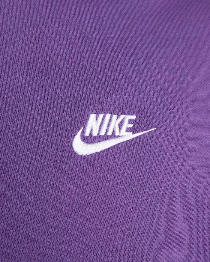 Hoodies And Sweatshirts Men Nike Sportswear Club Fleece Purple Cosmoswhite