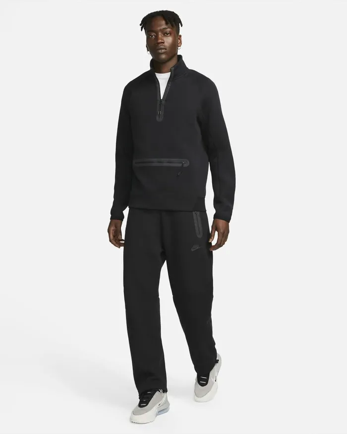 Hoodies And Sweatshirts Men Nike Sportswear Tech Fleece Blackblack