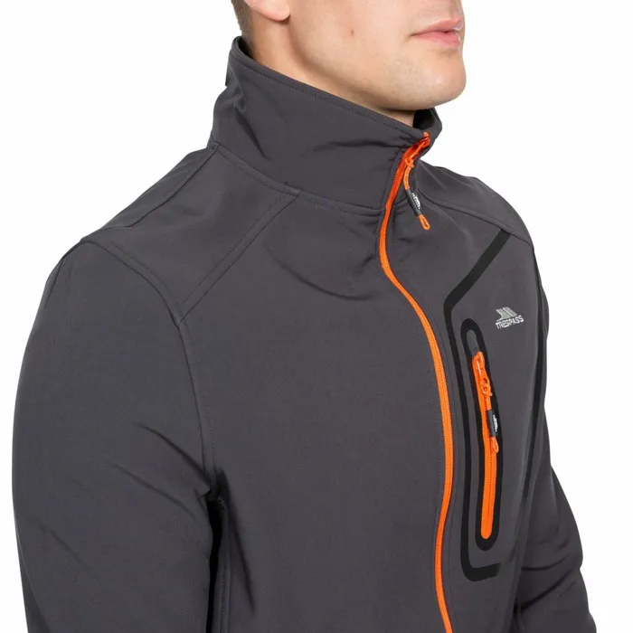 Hotham Lightweight Softshell Jacket Dark Grey Men Trespass Softshell Jackets Hotham Lightweight Softshell Jacket Dark Grey Men Trespass Softshell Jackets