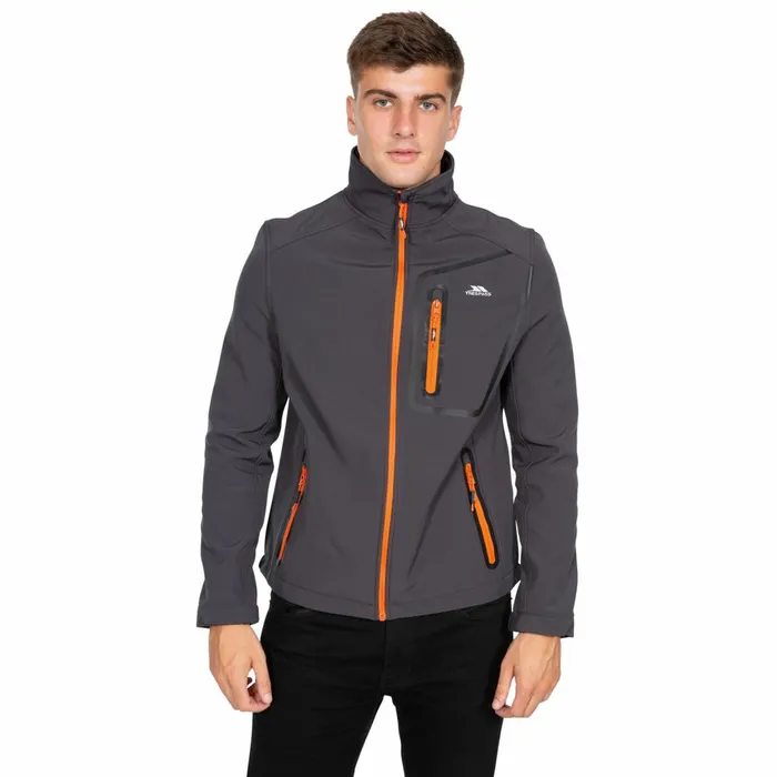 Hotham Lightweight Softshell Jacket Dark Grey Men Trespass Softshell Jackets Hotham Lightweight Softshell Jacket Dark Grey Men Trespass Softshell Jackets