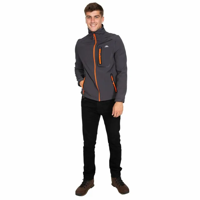 Hotham Lightweight Softshell Jacket Dark Grey Men Trespass Softshell Jackets Hotham Lightweight Softshell Jacket Dark Grey Men Trespass Softshell Jackets