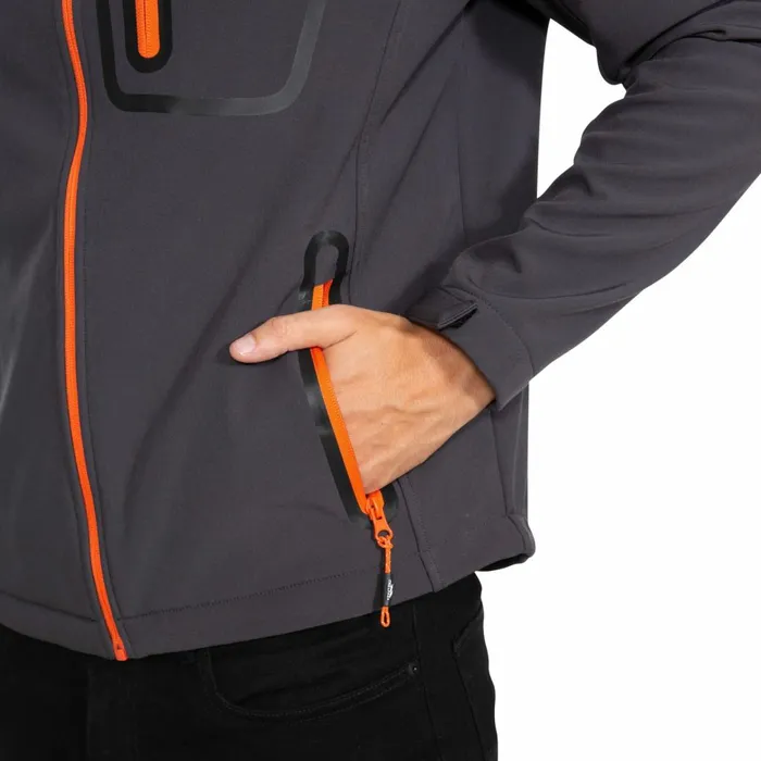 Hotham Lightweight Softshell Jacket Dark Grey Men Trespass Softshell Jackets Hotham Lightweight Softshell Jacket Dark Grey Men Trespass Softshell Jackets