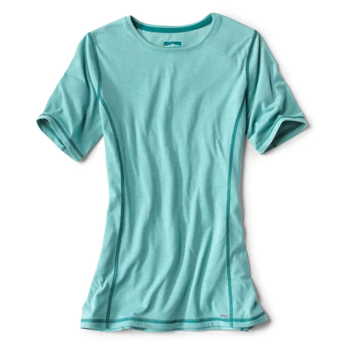 Hunting Women Orvis Womens Drirelease ShortSleeved Tee Robin Egg