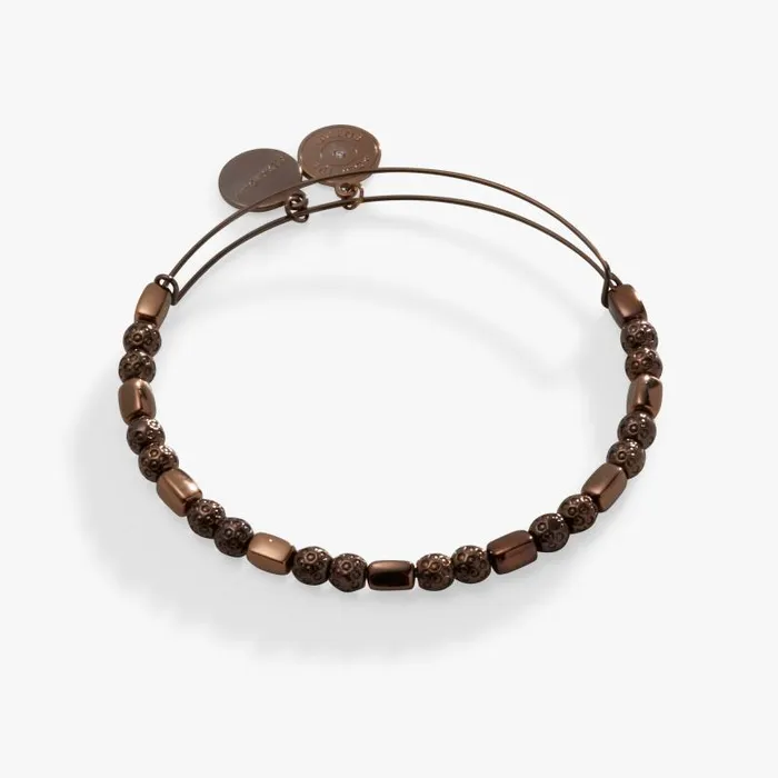Iconic Women Alex And Ani Filigree Metal Beaded Bangle Chocolate