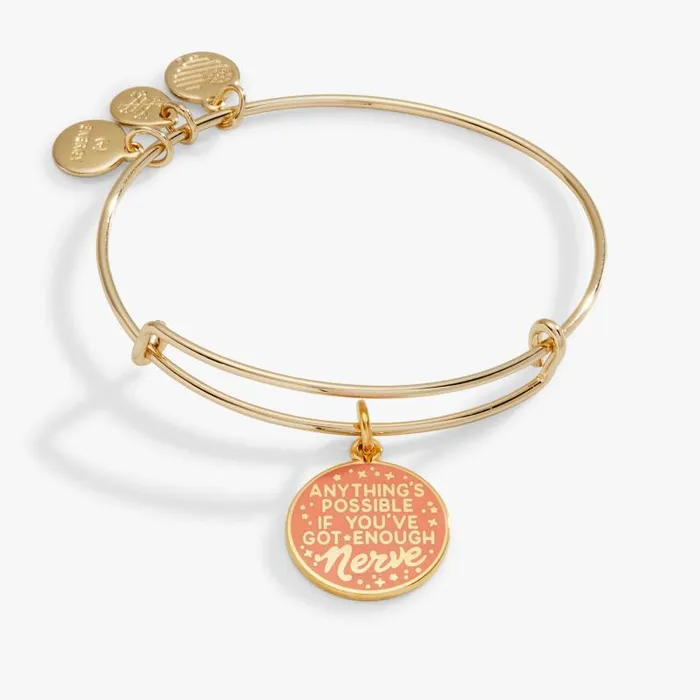 Iconic Women Alex And Ani Harry Potter Ginny 039Anything039s Possible If You039ve Got Enough Nerve039 Charm Bangle Shiny Gold Iconic Women Alex And Ani Harry Potter Ginny 039Anything039s Possible If You039ve Got Enough Nerve039 Charm Bangle Shiny Gold
