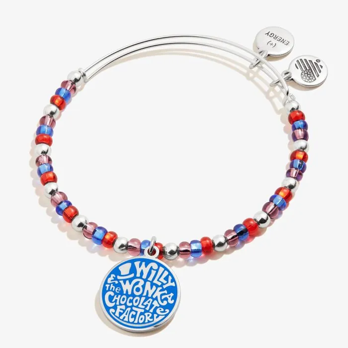 Iconic Women Alex And Ani Willy Wonka Chocolate Factory039 Beaded Charm Bangle Silver Iconic Women Alex And Ani Willy Wonka Chocolate Factory039 Beaded Charm Bangle Silver