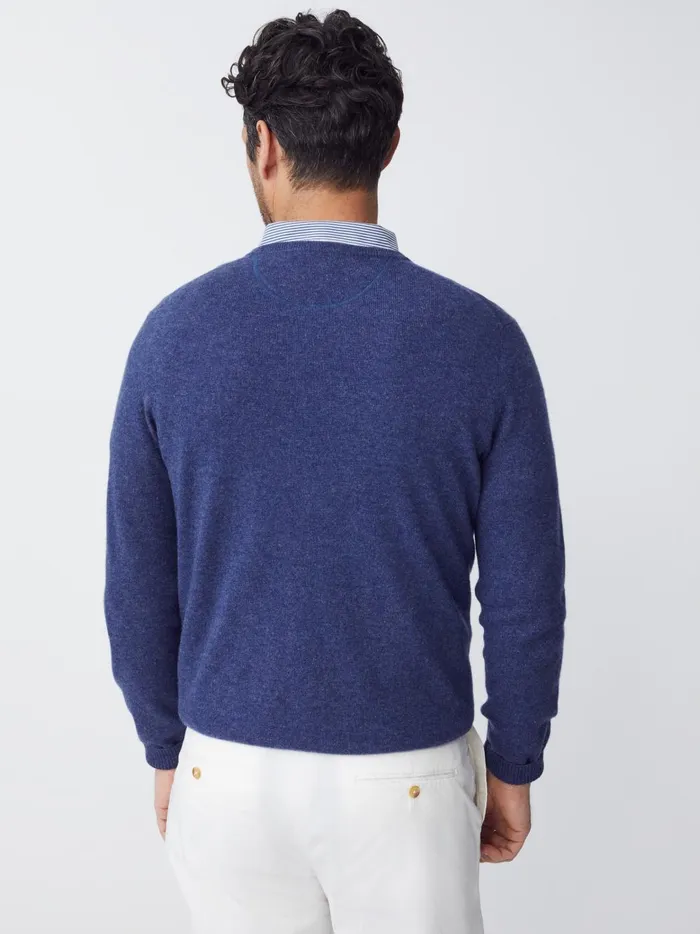 JMclaughlin Caldwell Cashmere Sweater Dark Denim Men Sweaters