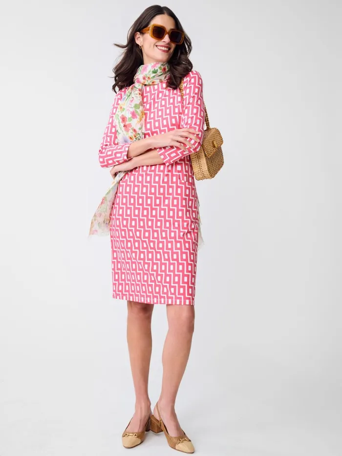 JMclaughlin Catalyst Dress In City Windows Pinkoff White Women Dresses