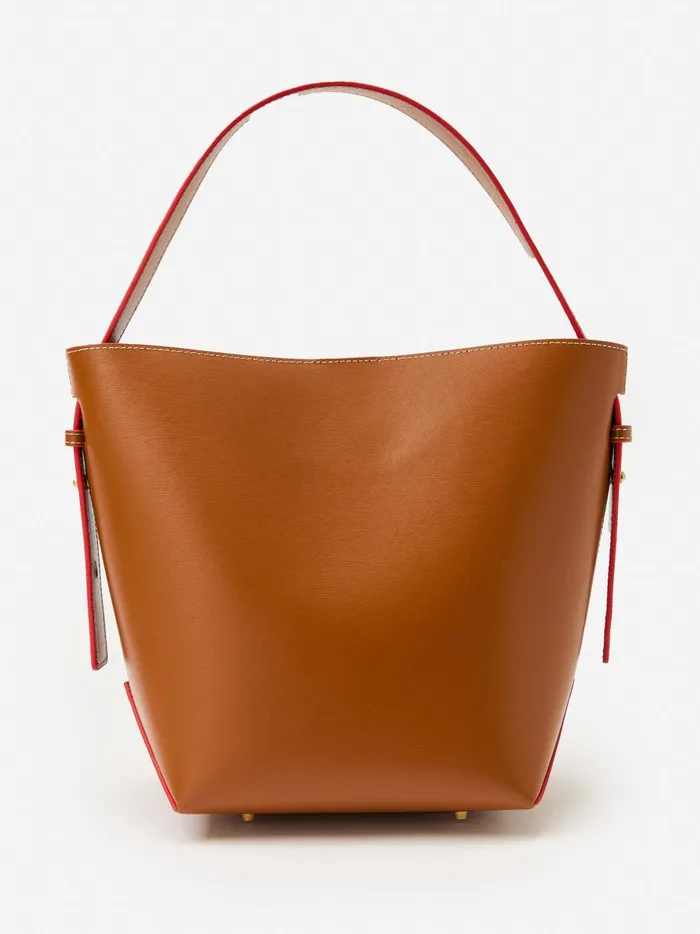 JMclaughlin Crawford Leather Bucket Bag Vachetta Women Handbags