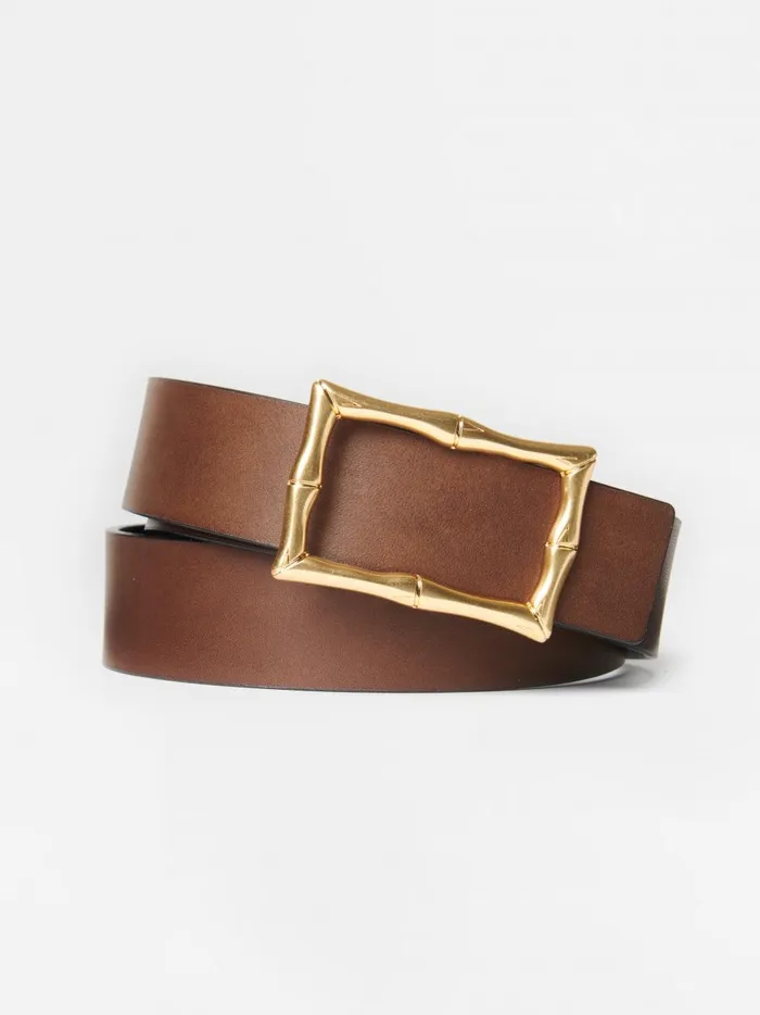 JMclaughlin Lina Reversible Leather Belt Blackcork Women Belts