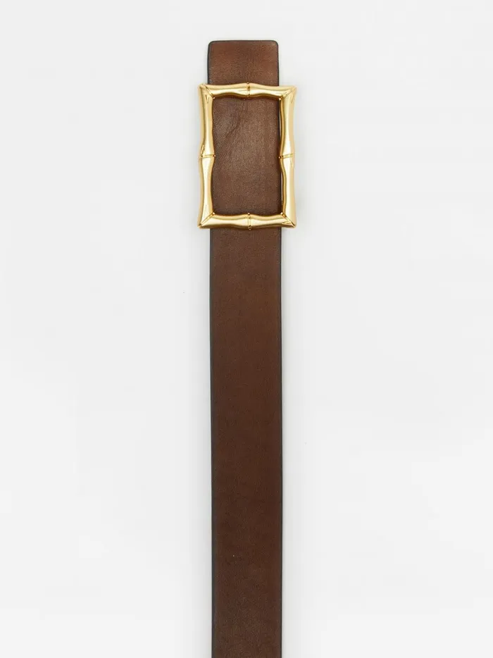 JMclaughlin Lina Reversible Leather Belt Blackcork Women Belts