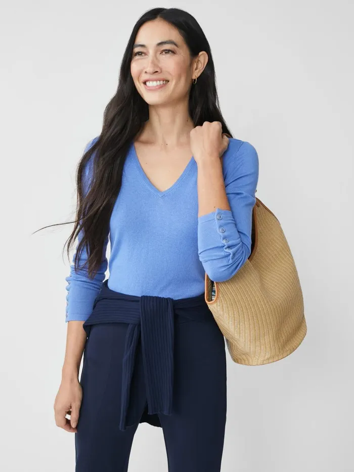 JMclaughlin Marnie Sweater Mid Blue Women Sweaters