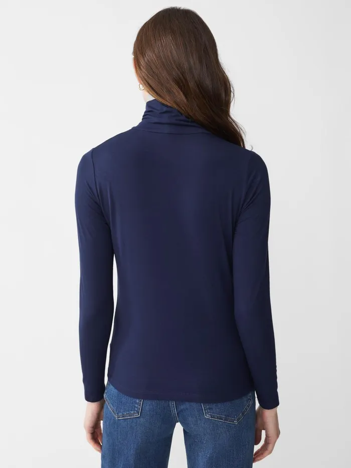 JMclaughlin Nadia Turtleneck Navy Women Shirts and Tops