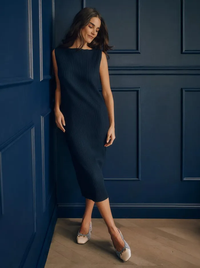 JMclaughlin Olanna Dress Navy Women Dresses