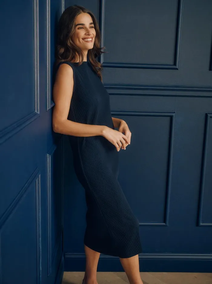 JMclaughlin Olanna Dress Navy Women Dresses