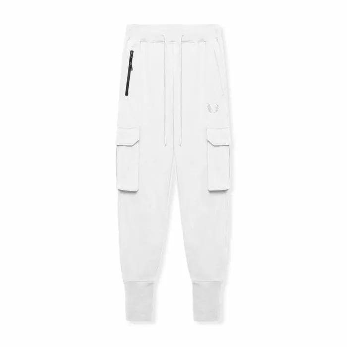 Joggers and Pants Men ASRV TechTerry Cargo High Rib Jogger White