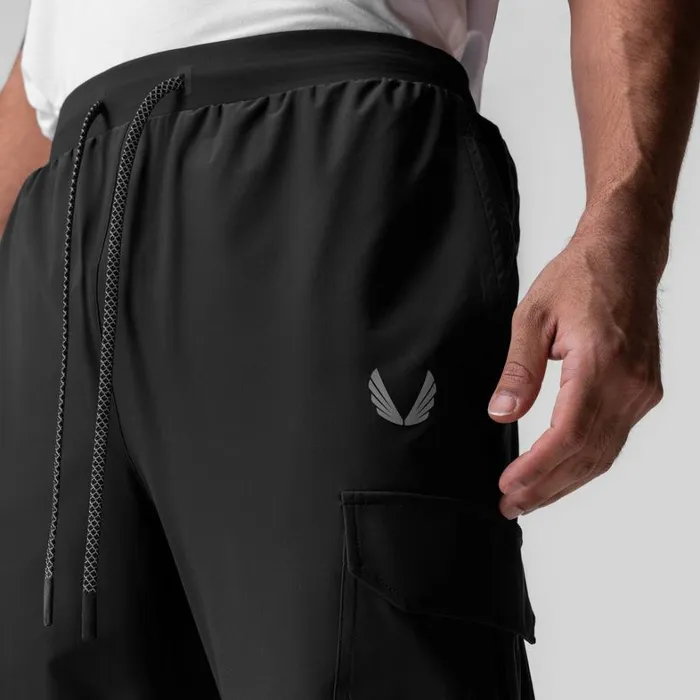 Joggers and Pants Men ASRV TetraLite Cargo High Rib Jogger Black 034reflective034