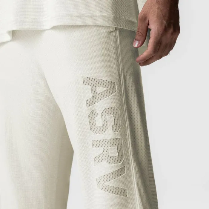 Joggers and Pants Men ASRV Waffle Knit Relaxed Sweatpant Cream