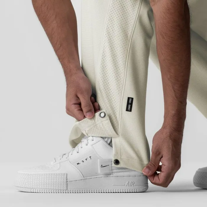 Joggers and Pants Men ASRV Waffle Knit Relaxed Sweatpant Cream