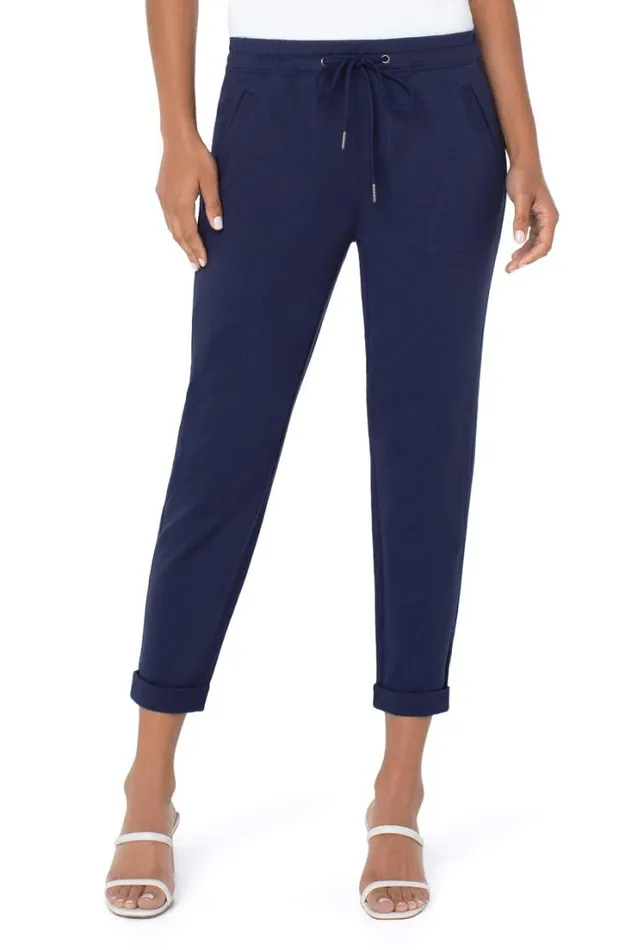 JOGGERS Women Liverpool Los Angeles JOGGER WITH ROLL CUFF HEM Inkwell Navy