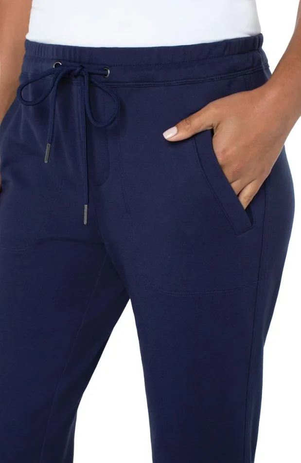 JOGGERS Women Liverpool Los Angeles JOGGER WITH ROLL CUFF HEM Inkwell Navy