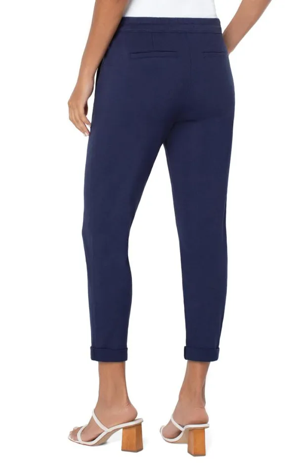 JOGGERS Women Liverpool Los Angeles JOGGER WITH ROLL CUFF HEM Inkwell Navy