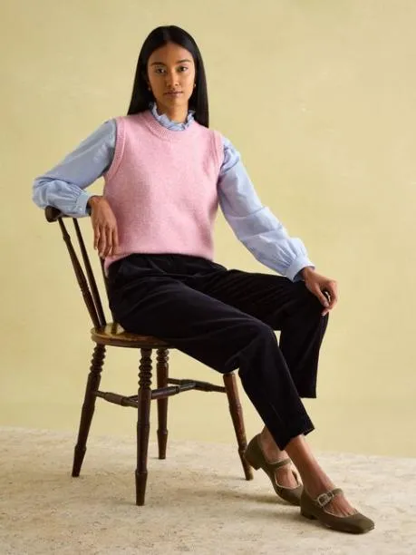 Jumpers and Knitwear Women Joules Pink Knitted Vest