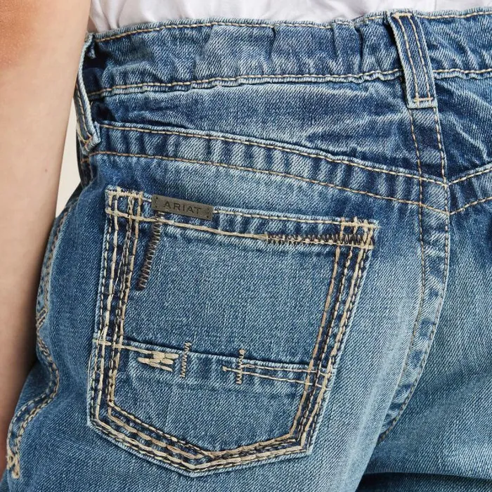 Kids Jeans Ariat B4 Relaxed Boundary Boot Cut Jean Dakota